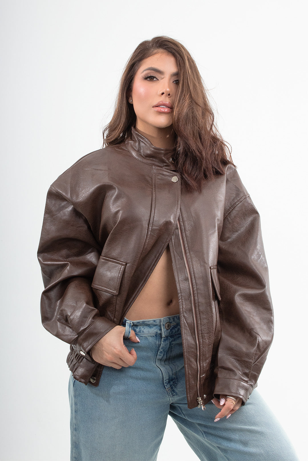Chaqueta CUERO mujer