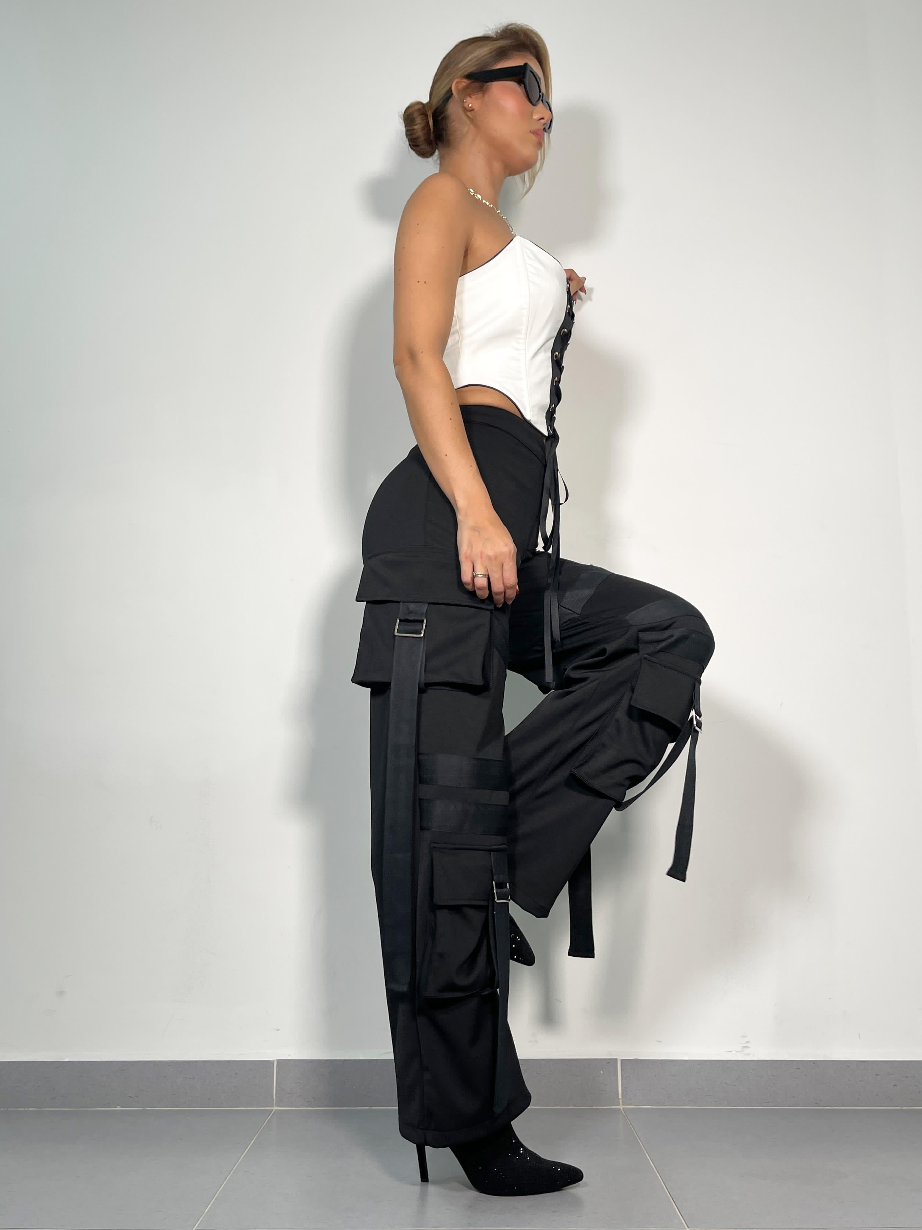 Pantalón Cargo Con Hiladilla mujer | Pantalón ByBsika