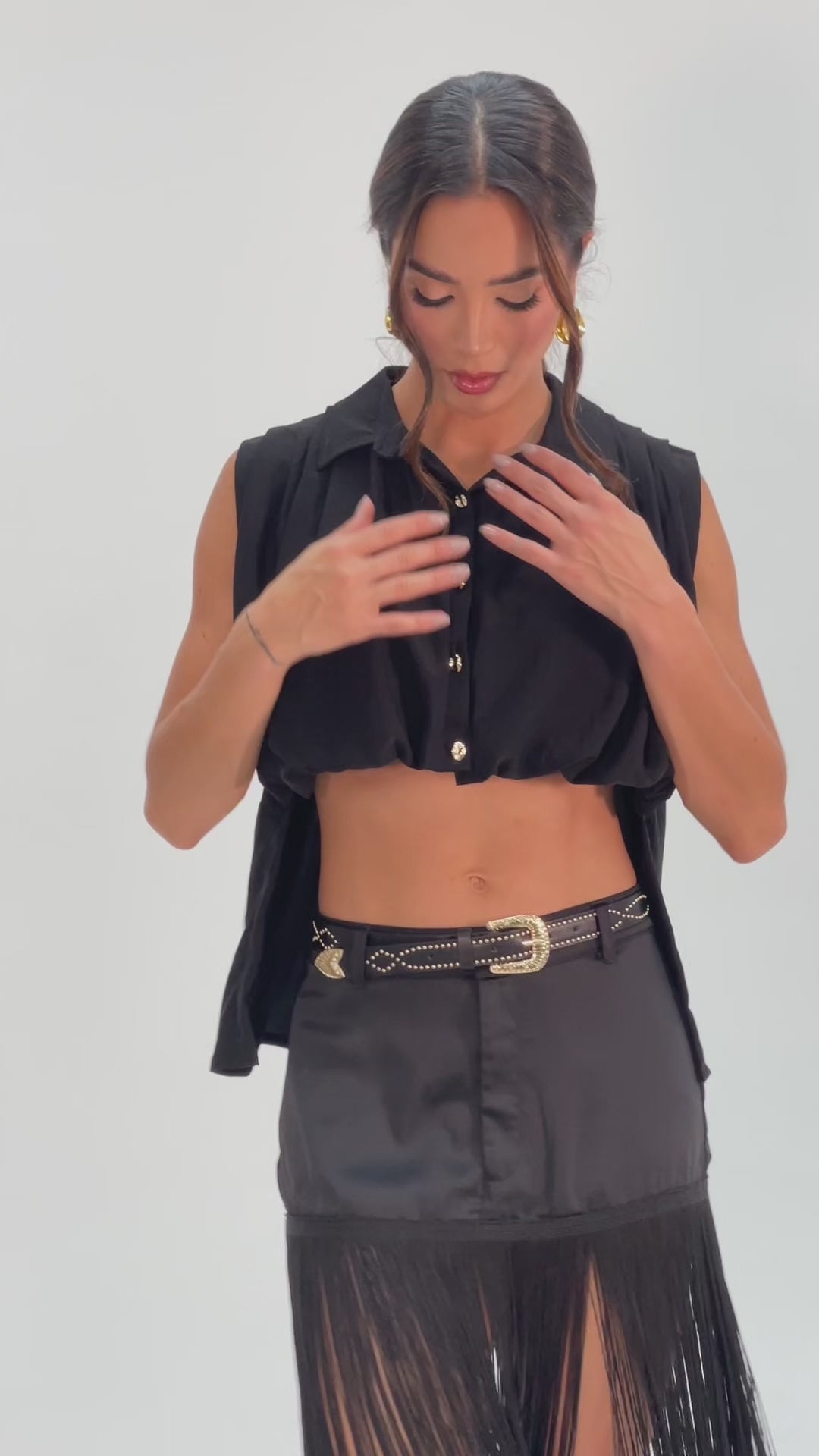 Cargar vídeo: Crop Top DAISY mujer | ByBsika